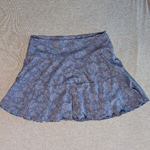 Floral Blue Aerie Skort
